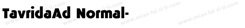 TavridaAd Normal字体转换